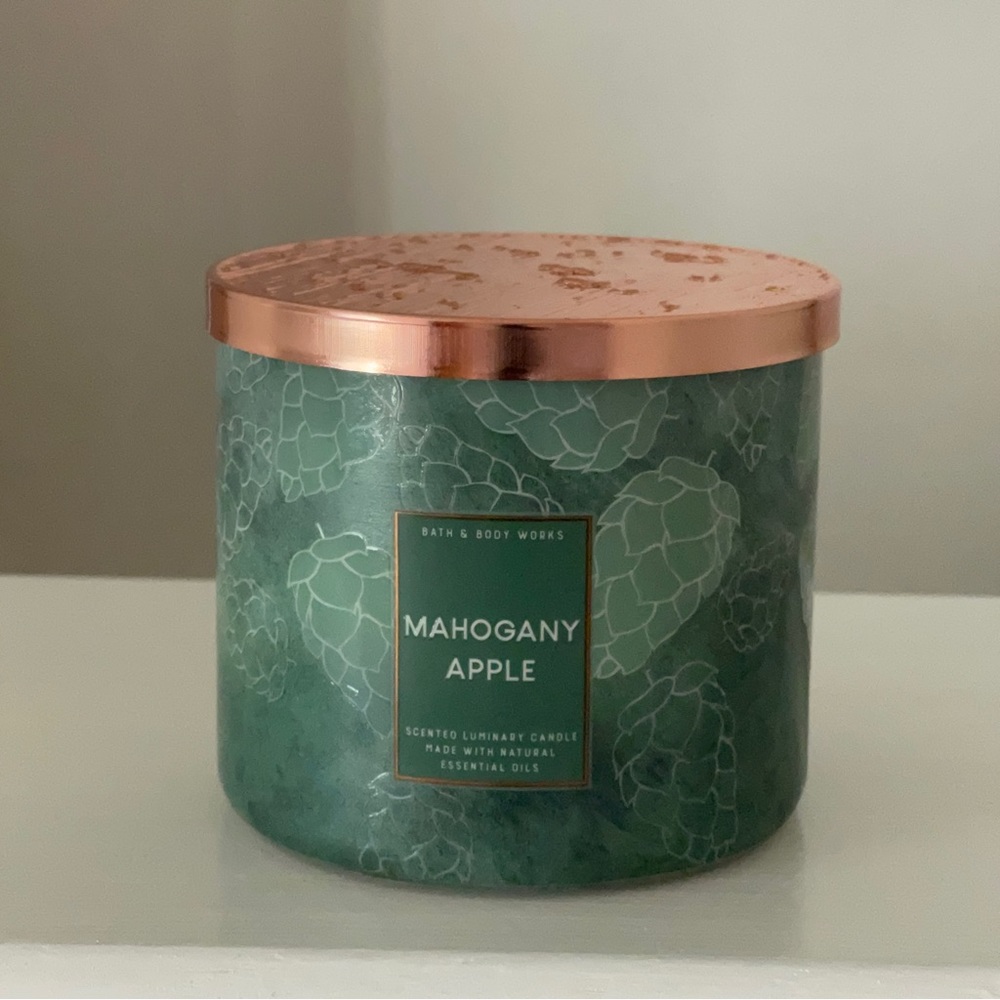 Mahogany Apple 3 Wick Candle | Bath & Body Works